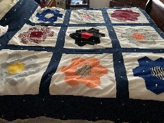 Parents; Mom s Crafts; quilt on David s bed